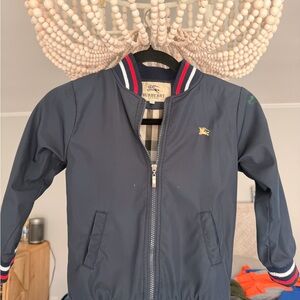 Burberry Kids Dark Blue Rain Jacket